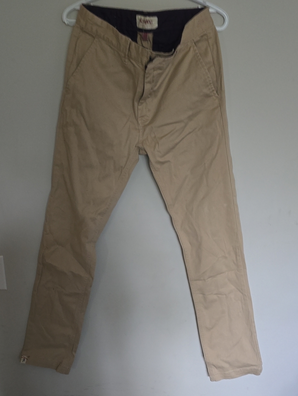 Khaki Men's Chino Pants - Classic Beige